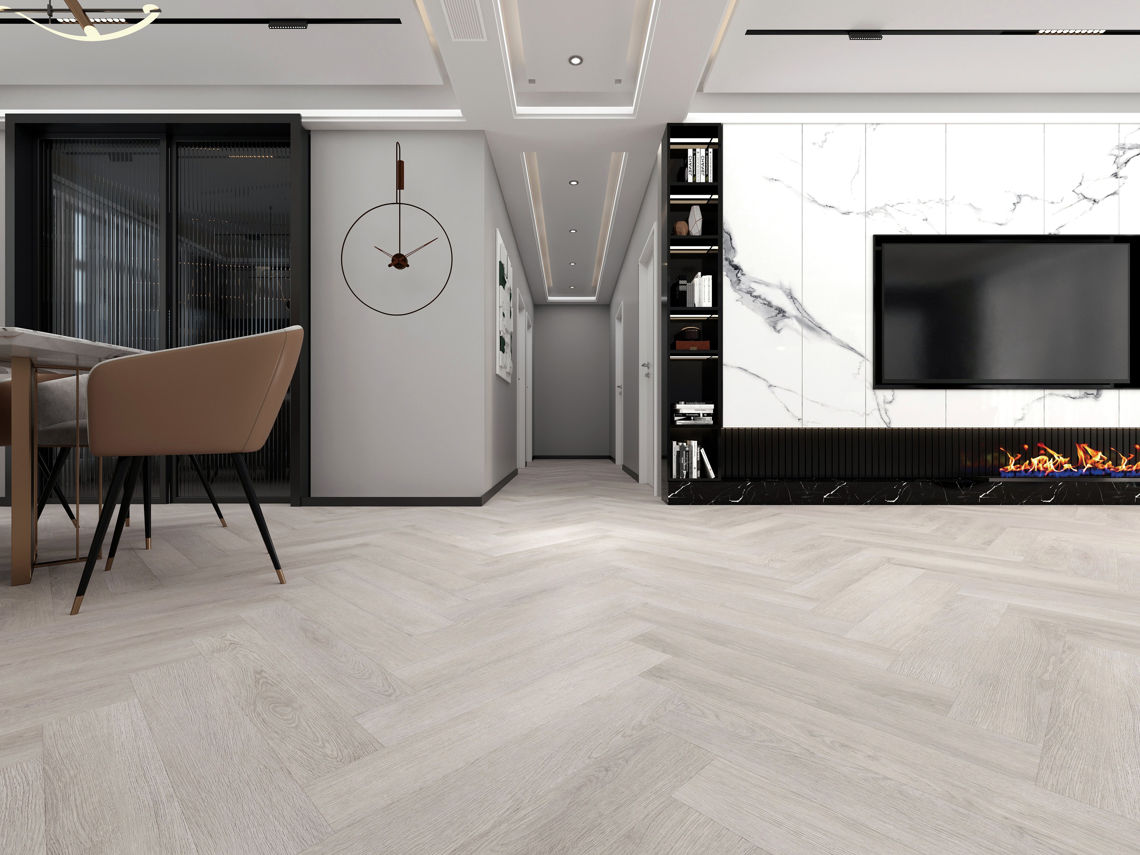 THE GREY HERRINGBONE